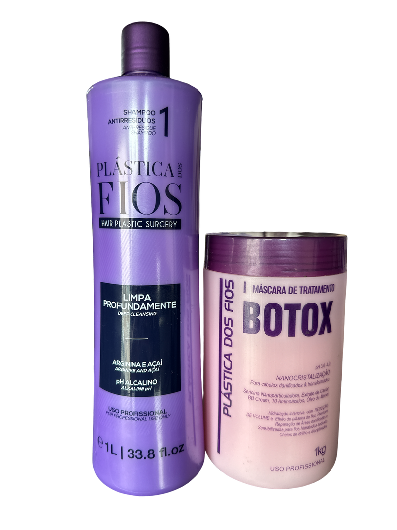 Plastica dos Fios Hair Hydrating Btox Treatment  Kit