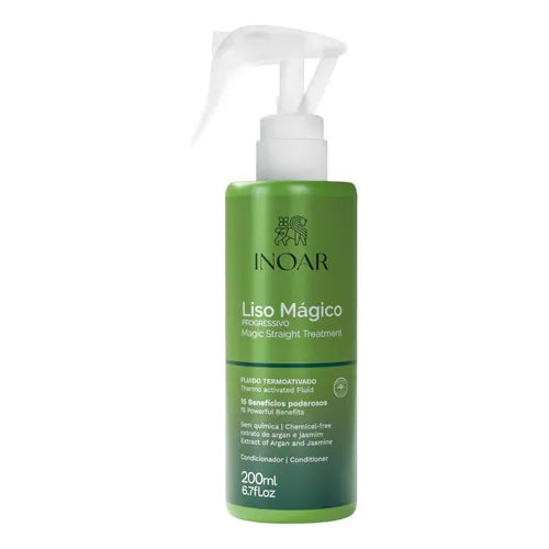 Inoar Magic Progressive Straightening Spray: Frizz Control, Thermal Protection, 200ml