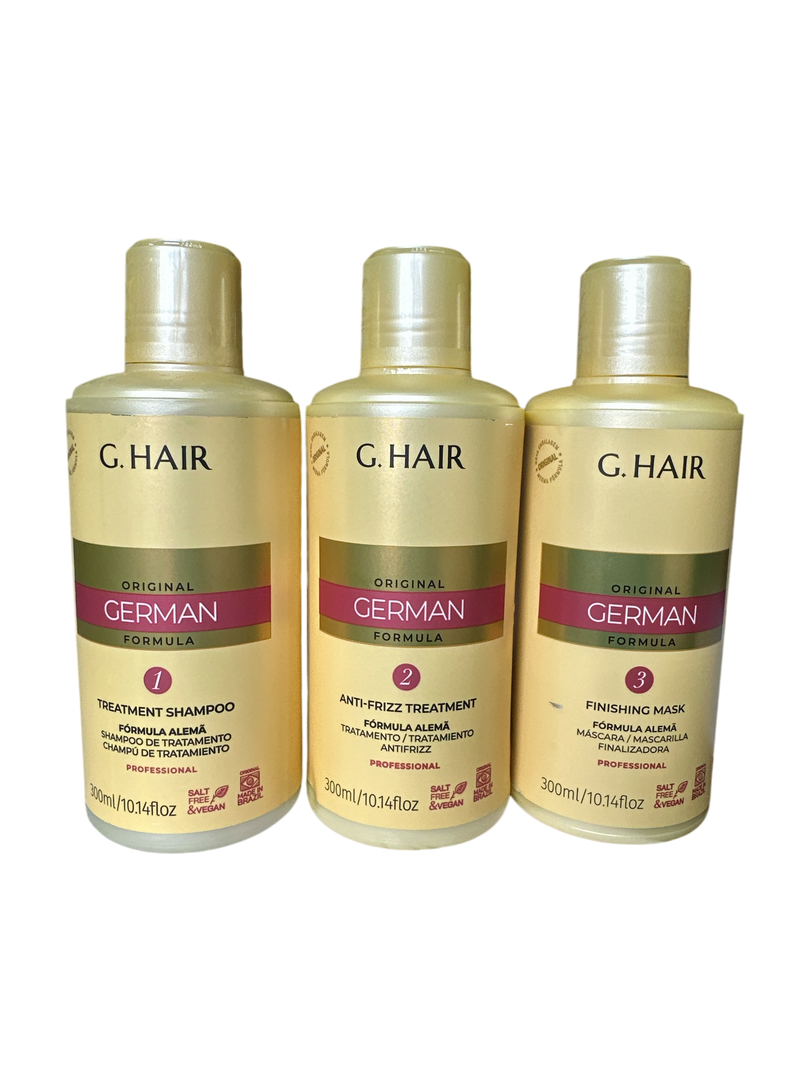 G HAIR GERMAN HAIR SMOOTHING KIT 3 x 250ml/8.5fl.oz.