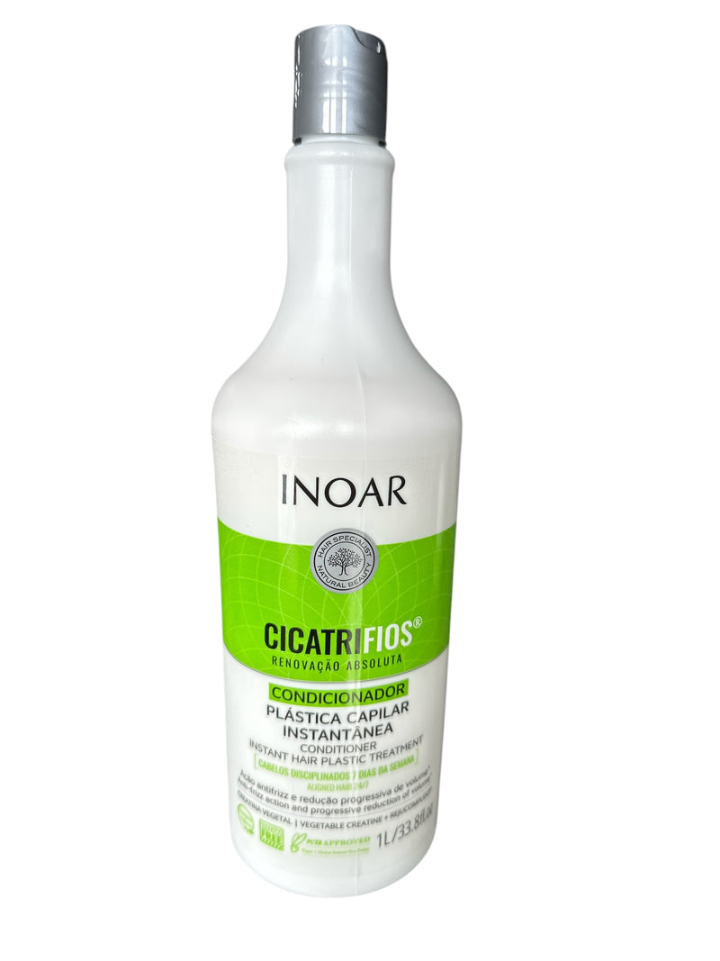 Inoar Cicatrifios Anti Frizz Action Volume Reduction Conditioner Vegan  34fl.oz  1000ml