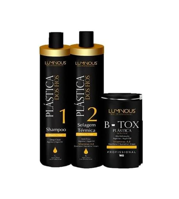 Luminous Plastica Dos Fios Keratin Treatment Kit And Btox For Hair Smoothing System