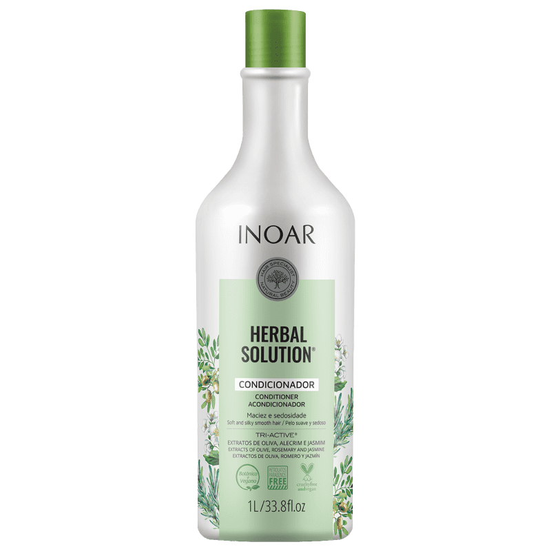 Inoar Herbal Solution champú Y Acondicionador 1000ml 35fl.oz - Keratinbeauty
