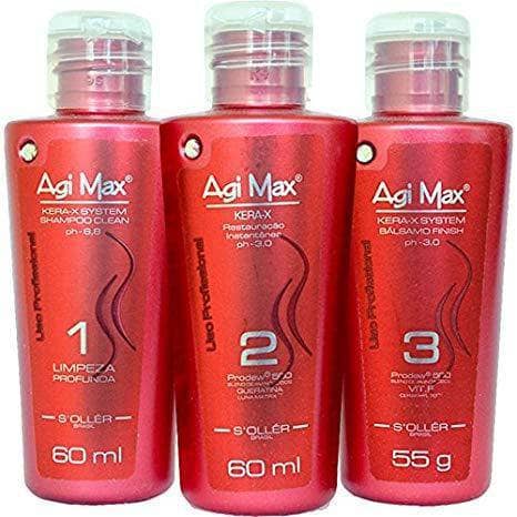 Agi Max Red Brazilian Keratin Kera-x Soller Treatment 3 X 60ml 1,2 fl.oz - Keratinbeauty